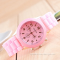 Promotion Fashion Cheap Geneva silicone Jelly watches